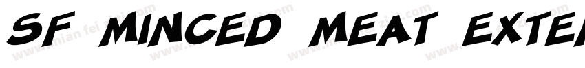 SF Minced Meat Extended Oblique字体转换